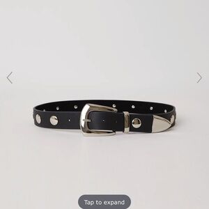 JORDANA MINI MOTO LEATHER BELT B-low the belt